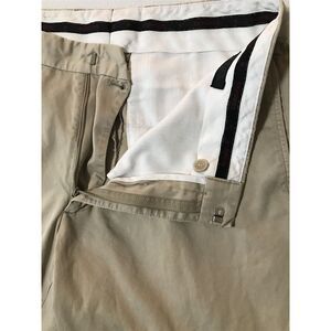 Express 33 x 32 Khaki Trader Flat Front 100% Cotton‎ Dress Pants